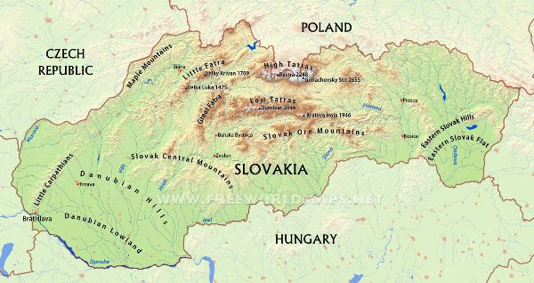 slovakia-physical-map